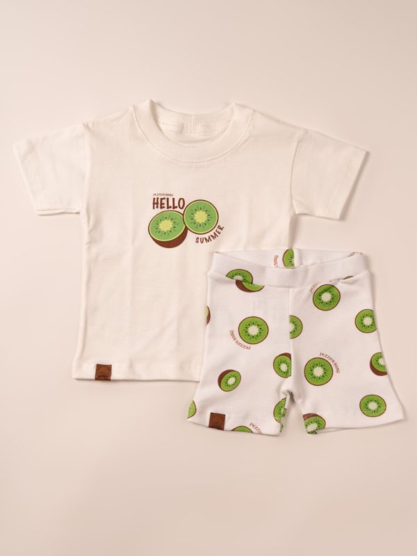 Conjunto Bebê Camiseta e Short Kiwi