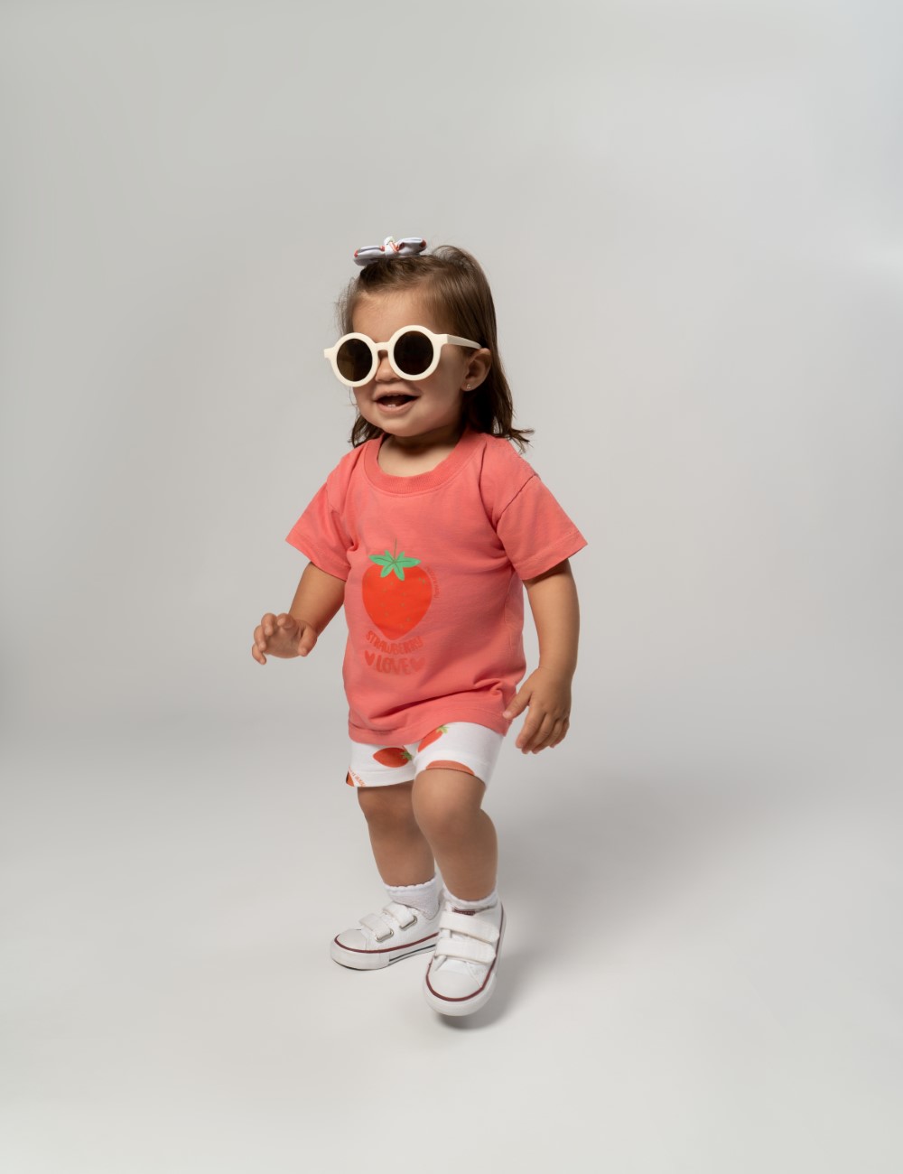Conjunto Bebê Camiseta e Short Morango - Imagem 2