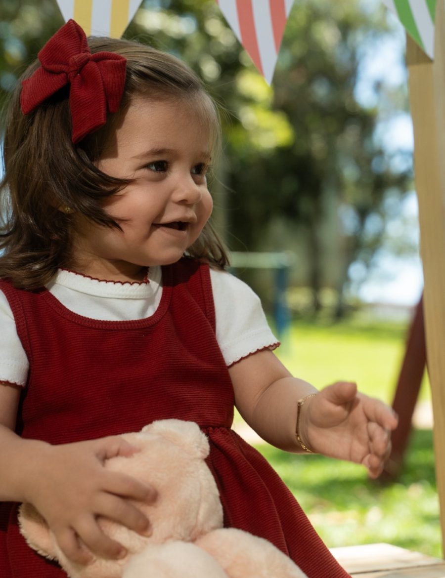 vestido bebe estrelas bordo neutro macio 100 algodão delicado verão comprar site confortavel meninas nenem loja